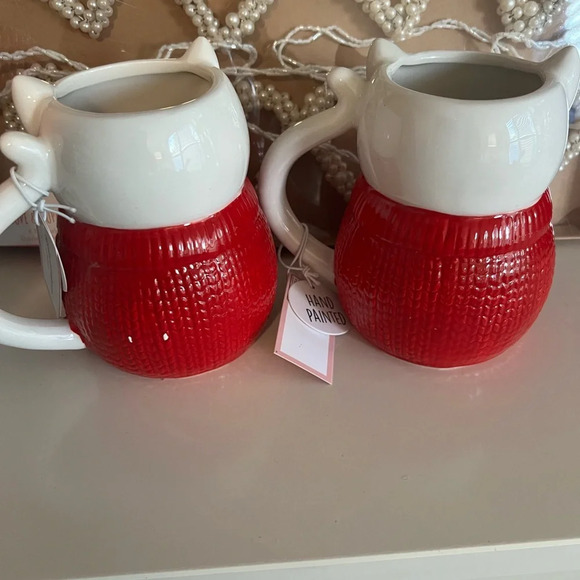 Cupcakes and Cashmere Cat-Themed "Love" Mugs - Perfect Gift. Pair of 2 - Picture 5 of 5